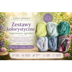 Wełna czesankowa STANDARD ZESTAW MAGICZNY OGRÓD (6x25 g)
